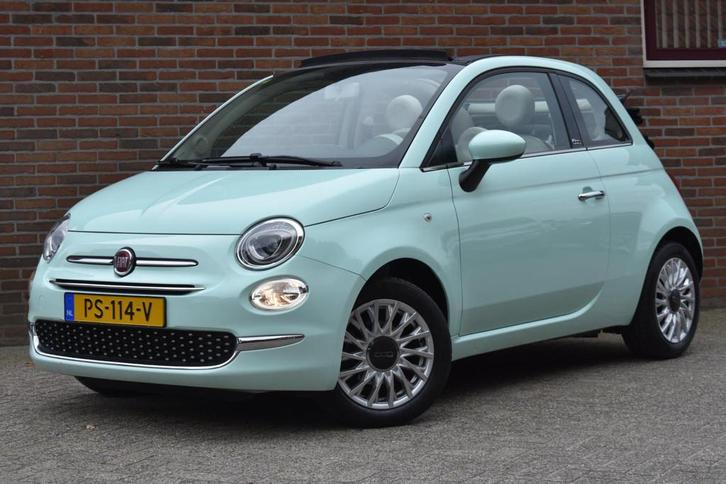 Fiat 500 C 0.9 TwinAir Turbo Lounge '17 Airco Cruise Inruil, Auto's, Fiat, Bedrijf, Te koop, 500C, ABS, Airbags, Airconditioning