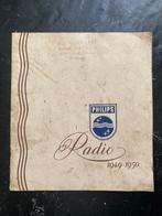 1949 - 1950 Radio Philips brochure folder platenspeler ea, Ophalen