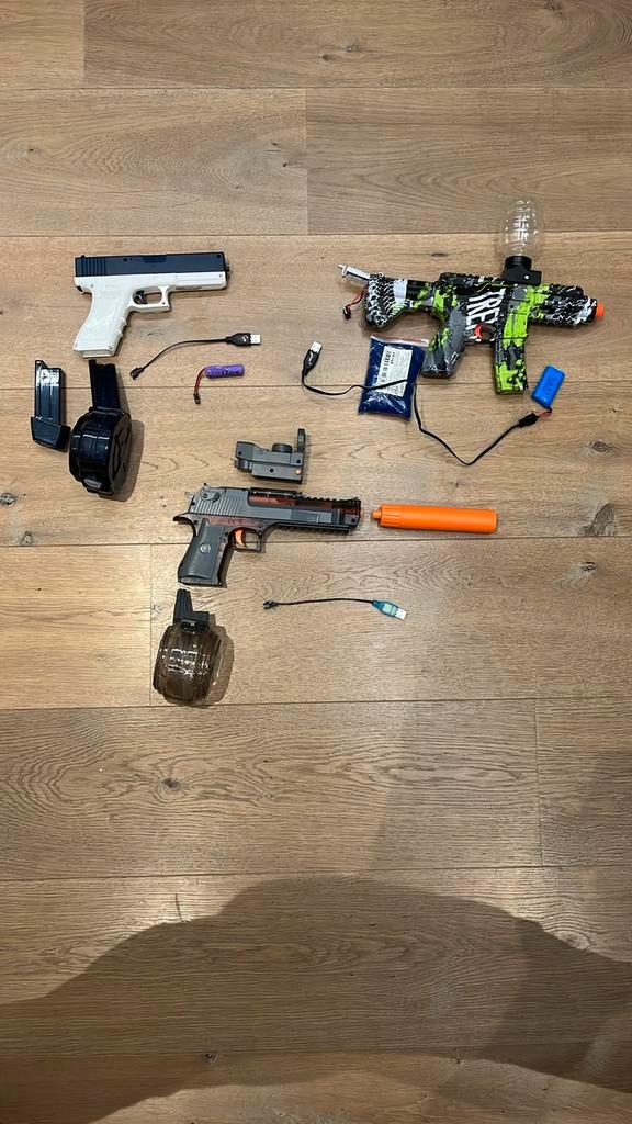 Waterpistool Set - 3 stuks, Kinderen en Baby's, Speelgoed | Buiten | Actiespeelgoed, Gebruikt, Ophalen of Verzenden