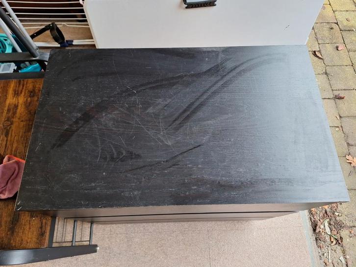IKEA Ladekast Malm, zwart, Huis en Inrichting, Kasten | Ladekasten, Gebruikt, Minder dan 100 cm, 50 tot 100 cm, 25 tot 50 cm, 3 of 4 laden