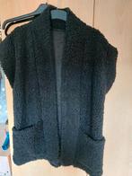 Zwarte fluffy bodywarmer 1 maat, Ophalen of Verzenden, Zo goed als nieuw, Zwart