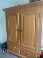 Massief Houten Kledingkast met Lades, Huis en Inrichting, Ophalen, 200 cm of meer, 150 tot 200 cm, Zo goed als nieuw