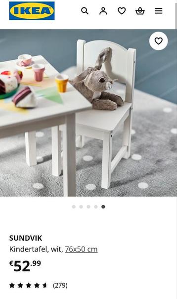 Ikea sundvik tafel nieuw in doos kindermeubelen beschikbaar voor biedingen