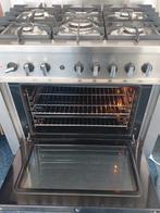 Indesit gasfornuis 90 breed in nette staat, Witgoed en Apparatuur, Ophalen, 60 cm of meer, Zo goed als nieuw, Gas