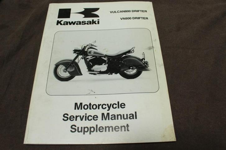 Kawasaki Vulcan 800 VN800 Drifter 1999 service manual supple, Motoren, Handleidingen en Instructieboekjes, Kawasaki, Verzenden