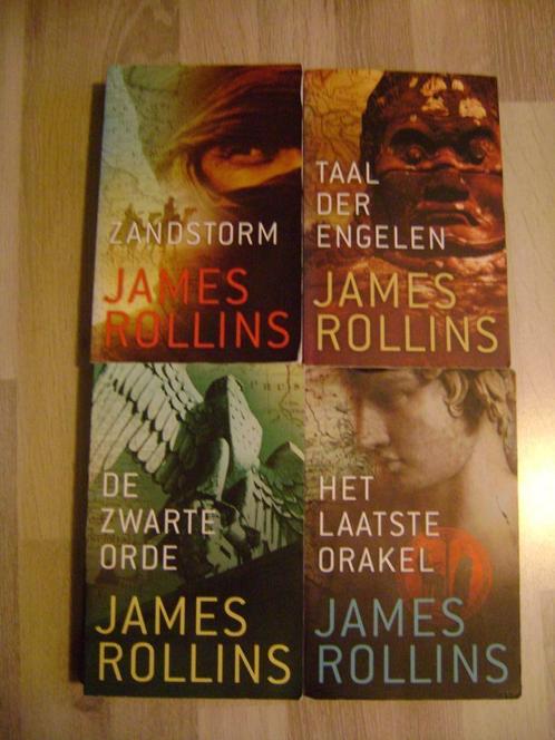 JAMES ROLLINS boeken (4x), Boeken, Thrillers, Gelezen, Amerika, Ophalen of Verzenden