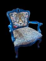 *Nieuw * unieke fauteuil, vintage stoel, brocant, Ophalen of Verzenden, Nieuw, Hout