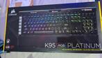 Corsair K95 RGB Platinum Gaming Toetsenbord, Computers en Software, Toetsenborden, Multimediatoetsen, Ophalen of Verzenden, Zo goed als nieuw