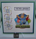 Geborduurde wenskaarten Jubileum Abraham Sara, Nieuw, Man of Vrouw, Info@sparklecrafts.nl, Ophalen of Verzenden