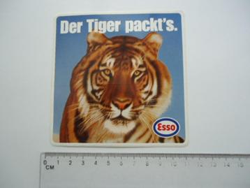 sticker oud Esso oil tijger der packt es auto motor oldtimer beschikbaar voor biedingen