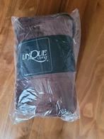 NIEUW Unique living plaid donkerbruin 130x180cm, Ophalen of Verzenden, Nieuw