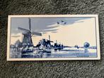 Delfts Blauwe Tegel met Molens, Ophalen of Verzenden