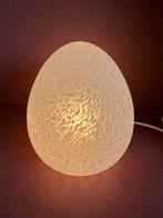 Vintage glazen ei lamp, Huis en Inrichting, Ophalen of Verzenden, Zo goed als nieuw, Glas, Minder dan 50 cm