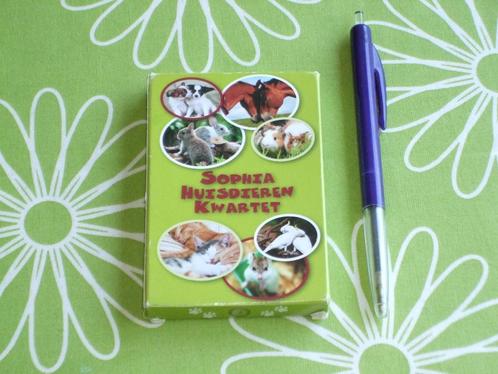 Sophia Huisdieren kwartet, Verzamelen, Speelkaarten, Jokers en Kwartetten, Gebruikt, Kwartet(ten), Ophalen of Verzenden