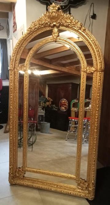 Zeer grote spiegel barok goudkleur 225/115. beschikbaar voor biedingen