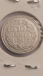 Zilveren dubbeltje 1927 Wilhelmina, 10 cents. (1), Postzegels en Munten, Munten | Nederland, Ophalen of Verzenden, Koningin Wilhelmina
