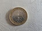 1 euro munt Frankrijk 2001 met drukfout bij het jaartal, Ophalen of Verzenden, Overige landen, 2 euro
