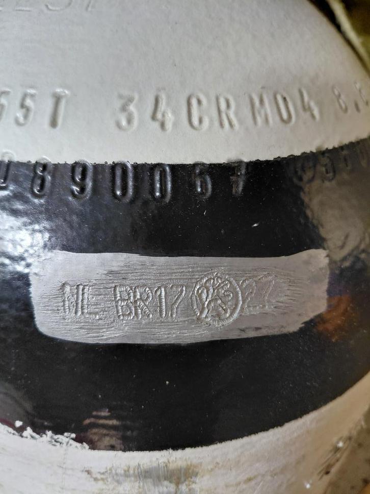 Bufferfles 50 liter perslucht, Watersport en Boten, Duiken, Zo goed als nieuw, Duikfles, Ophalen