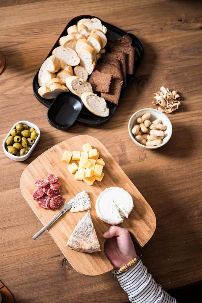 3-in-1 Serveerplank, serveerschaal, tapas plank, Bamboe, Huis en Inrichting, Woonaccessoires | Dienbladen, Nieuw, Overige materialen