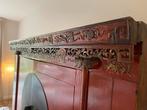 Antieke Chinese Kast Qing-Dynastie Rood Houtsnijwerk Uniek, Antiek en Kunst, Antiek | Meubels | Kasten, Ophalen