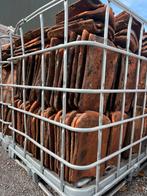 Grote partij oude rode holle pan 585M2 47cm lang GOEDKOOP!, Doe-het-zelf en Verbouw, Steen of Klei, Ophalen of Verzenden, 15 m² of meer