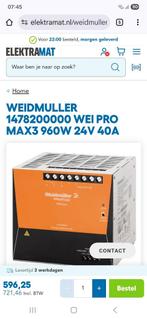 Weidmuller max3 960w 24v40A, Ophalen of Verzenden, Nieuw, Overige typen