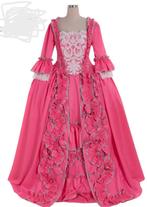 Middeleeuwse 18th Century Colonial Marie Antoinette Roze Bal, Ophalen of Verzenden, Zo goed als nieuw, Meisje