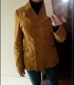 Prachtige suede okergele jas maat L, Kleding | Dames, Vero Moda, Geel, Maat 42/44 (L), Ophalen of Verzenden