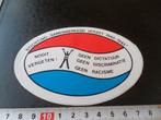 sticker Stichting samenwerkend verzet 1940 - 1945 *, Ophalen, Zo goed als nieuw