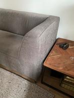 Grijze stoffen bank - comfortabel en stijlvol, Ophalen, Gebruikt, 75 tot 100 cm, Rechte bank