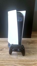 PS5 Digital + DualSense – Nette set - Direct mee te nemen, Ophalen of Verzenden, Zo goed als nieuw, Playstation 5 Digital