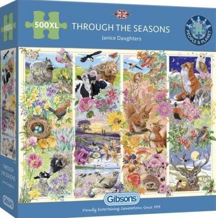 Gibsons - Through the Seasons - 500XL stukjes, Hobby en Vrije tijd, Denksport en Puzzels, Nieuw, Legpuzzel, 500 t/m 1500 stukjes