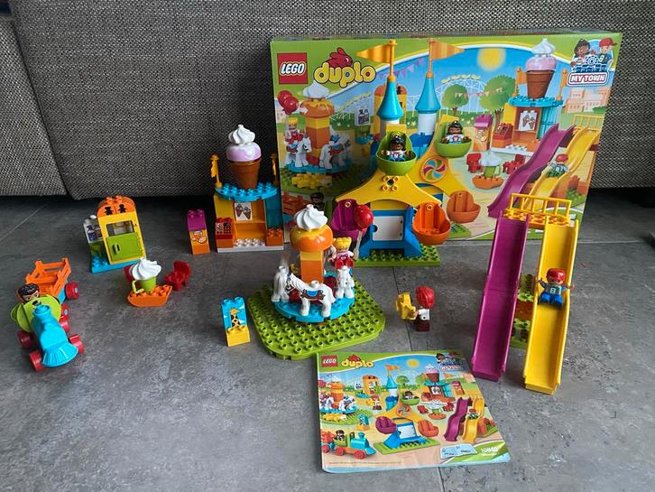 Duplo Grote Kermis 10840 - Compleet met Boekjes & Doos, Kinderen en Baby's, Speelgoed | Duplo en Lego, Zo goed als nieuw, Duplo