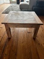 Teakhouten salon tafel 80 x 80 cm vierkant, Ophalen, Gebruikt, 50 tot 100 cm, 50 tot 100 cm