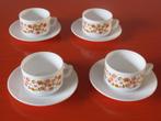 Set van 4 retro vintage Arcopal Scania kop en schotels, Huis en Inrichting, Keuken | Servies, Ophalen of Verzenden, Overige stijlen