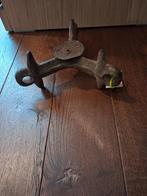 Antieke Brocante Kandelaar Kettingeg Gietijzer, Ophalen of Verzenden