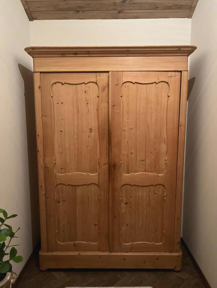 Antieke Biedermeier kledingkast - demontabel. Vintage kast., Huis en Inrichting, Kasten | Kledingkasten, Zo goed als nieuw, 200 cm of meer