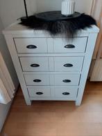 Kast Wit Creme Hout Ladekast, Huis en Inrichting, Ophalen, Gebruikt, 50 tot 100 cm, 3 of 4 laden