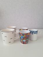 5 Bekers Elle(Modeblad) en Evelien en KLM Marcel Wanders, Ophalen of Verzenden