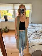 Lange mouwloze cardigan – kaki – maat S, H&M, Ophalen of Verzenden, Zo goed als nieuw, Maat 36 (S)