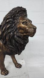 LEEUW / BRONZEN BEELD / WILD DIER, Dierenbeeld, Nieuw, Info@huisentuindecoratiemarie.nl, Huis en tuin decorate Marie
