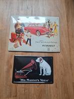 Vintage Reclameborden Renault & HMV, Ophalen