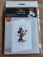 Disney borduurkaart minnie mouse, Hobby en Vrije tijd, Ophalen of Verzenden, Nieuw, Borduurpakket