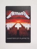 Metallica Master of Puppets reclamebord van metaal wandbord, Info@deconoord.nl, Deco Noord, Nieuw, Ophalen of Verzenden