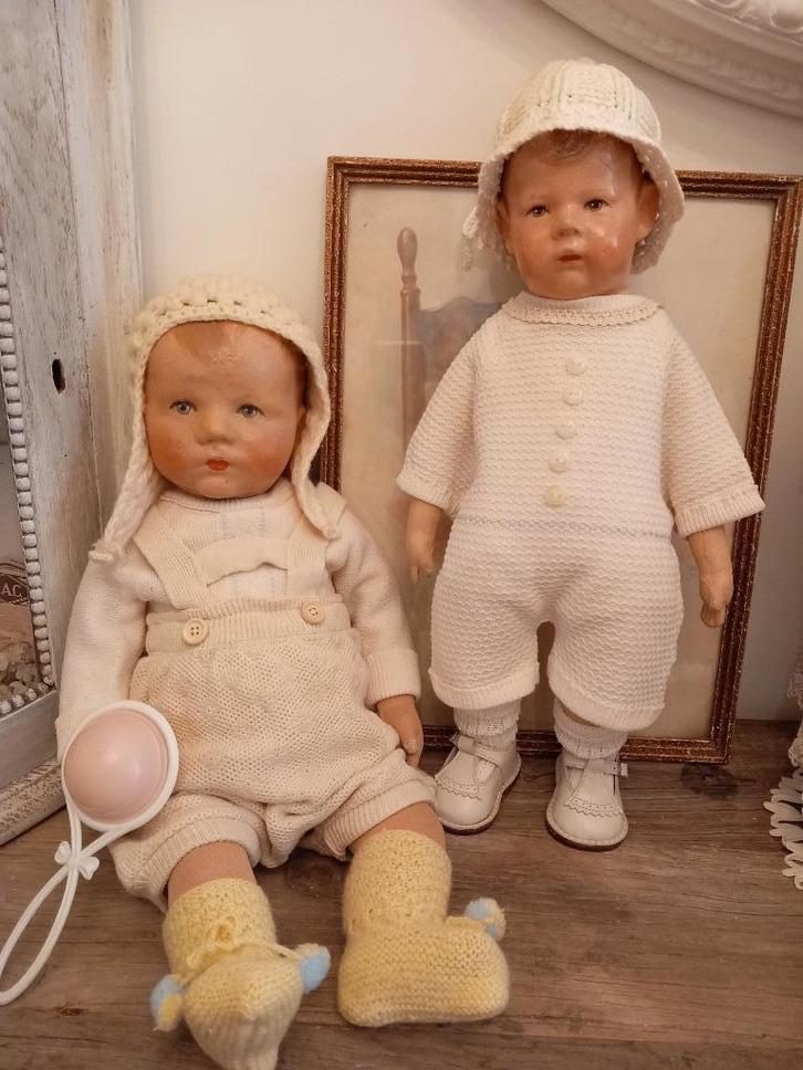 Vintage poppenkleertjes 2 delig set. jaren 50, Antiek en Kunst, Antiek | Speelgoed, Verzenden