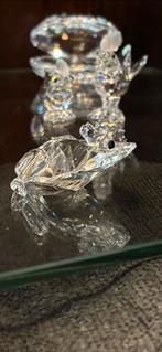 Swarovski Kikker zwarte ogen en kroontje, Ophalen of Verzenden, Zo goed als nieuw, Figuurtje