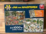 Jan van Haasteren 2x1000. Het kerstdiner en kerstbomenmarkt, Hobby en Vrije tijd, Denksport en Puzzels, Ophalen of Verzenden, Gebruikt