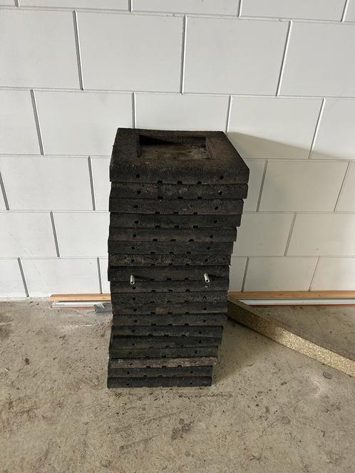 Rubber Granulaat Tegels 50x50 (20 stuks), Doe-het-zelf en Verbouw, Steigers, Gebruikt, Overige typen, Minder dan 2 meter, Ophalen