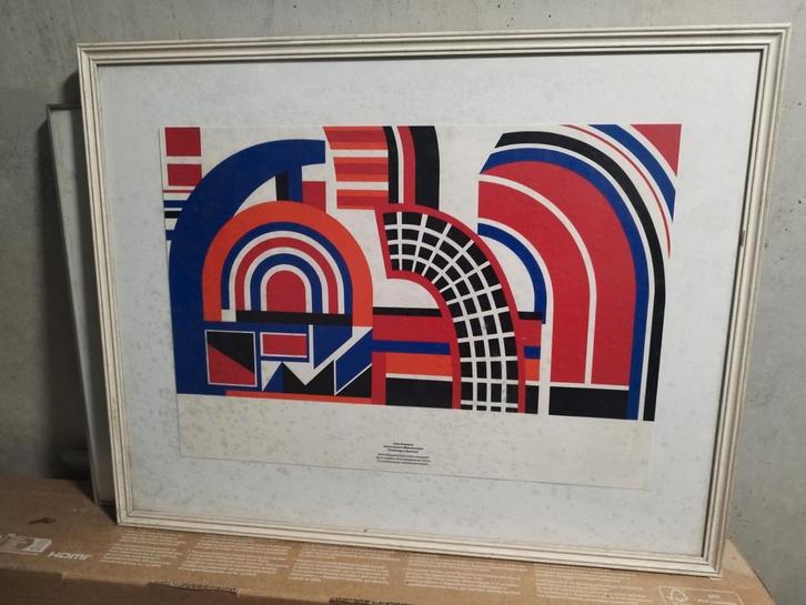 Jean Dewasne Zeefdruk "Hommage à Spinoza", Antiek en Kunst, Kunst | Litho's en Zeefdrukken, Ophalen