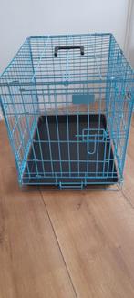 Blauw/Turquise Hondenbench, Dieren en Toebehoren, Ophalen of Verzenden, Zo goed als nieuw